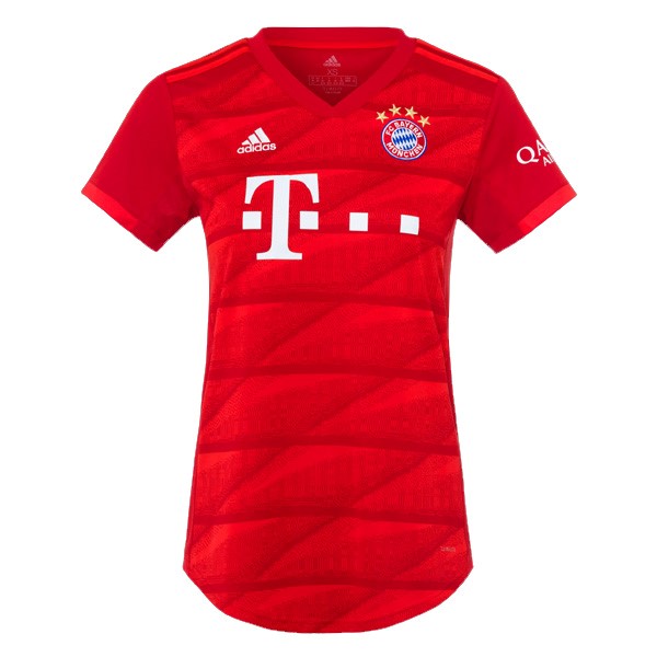 Camiseta Bayern Munich Replica Primera Ropa Mujer 2019/20 Rojo